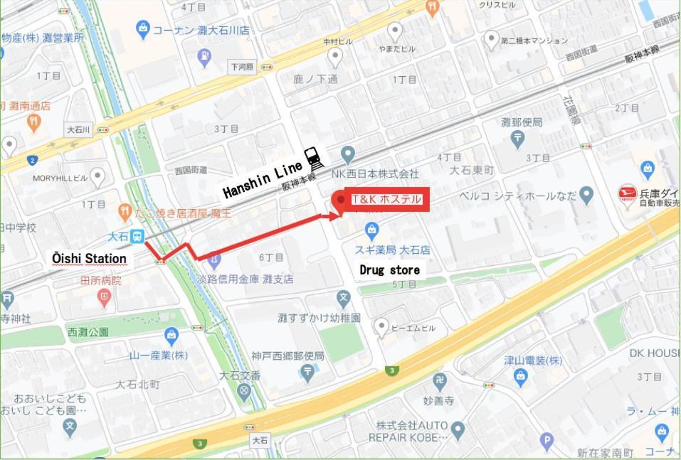 T And K Hostel Kobe Sannomiya East מראה חיצוני תמונה